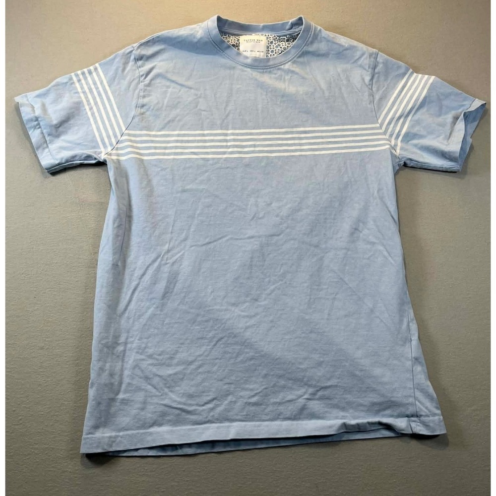 Light Blue Short Sleeve Stripe Tee